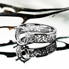 925 Silver 8x10 Mm Celtic Ring Blank     Oval Prong Setting  Rhodium Plated   Diy