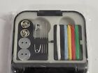 Travel Sewing Kit Thread Needles Mini Scissors Tweezers W  Portable Case New Nib