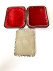 Victorian Silver Calling Card Case Cronin   Wheeler Birmingham 1852 Fitted Case