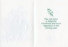 Unused Vintage Giordano Art Paper Magic Group Christmas Card  Santa Claus Dogs
