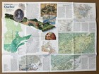 Map National Geographic The Making Of Canada Quebec 1991