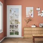 30x80 Interior French Door 10 Pane Clear Glass Closet Pantry Preassembled Shaker