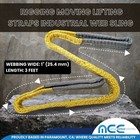 1 Pack 1  X 3ft 2 Ply Polyester Flat Eye Lifting Sling Strap Web Sling 3100 Lbs