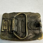 Vintage The American Firefighter No Sleep Tonight Metal Belt Buckle 1986