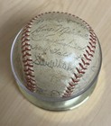 1962-63 Vintage New York Yankees Team Signed Baseball Facsimile Stadium Souvenir