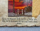 Al   Jayne Vinsant Mixed Media Collage Tropical Sunset 11x11 Signed Wood Panel