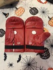 Everlast 4306 Red Leather Training Bag Gloves Sparring Kickboxing Boxing