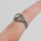 Vintage To Antique 925 Sterling Silver Baby s Child s Solitaire Ring Size 1 5