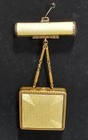Vintage Guilloche Enamel Compact   Lipstick Case