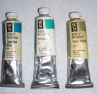 Winsor Newton Oil Paint Blue Green 37ml Tubes Lot Of 3 Older Vintage Stock
