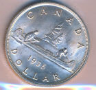 Canada George V Silver Dollar 1936 - Iccs Ms-63