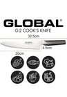 Global G-2 Ultra Sharp Cook s Knife 20cm Stainless Steel Perfect Balance