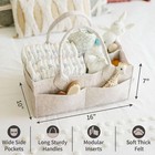 Baby Diaper Caddy Organizer - Nursery Storage Basket For Diaper Station  Baby   