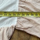 Pottery Barn Kids One Size Linen Crib Skirt Peachy Pink Ivory 52x28 