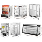 Vevor 2-5 Tiers Commercial Food Warmer Display Countertop With Slide Doors light