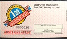 Disney Ticket Sample 1 Park 1 Day   Pi Admission Convention Guest Adult Wdw 1991