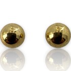 10kt Yellow Gold 6mm Ball Stud Everyday Screw-back Pierced Earring 18k Back