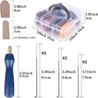 Zlulary Needle Felting Wool  8 Colors Wool Roving  Dark 