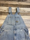 Work N Sport Blue Denim Bib Overall Shorts Cut Off Mens 36 Carpenter Farmer Work