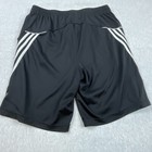Adidas Men   s Shorts Size  Large Classic 3 Stripes Front Pockets Drawstring Black