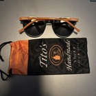 Tito   s Handmade Vodka Orange   Black Sunglasses Uv Protection New Rare