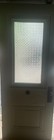 Nice  Antique Stained Glass Door With Clear Textured Glass