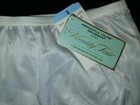 Vintage Vanity Fair White Nylon Semi-sheer Silky Granny Sissy Panties 5 Nwt 