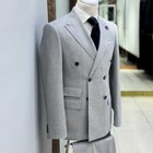Men Suits Slim Fit Formal Prom Peak Lapel Tuxedos Prom Jacket Pants Business