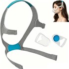 1 Pack Cpap Headgear For Resmed Airfit F20 With Magnetic Clips  Replacement Head