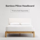 Nectar Upholstered Headboard - Queen - Linen - Attachable To Bamboo Bed Frame