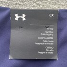 Under Armour Women s 3x High Rise Compression Ankle Leggings Blue Side Pockets