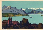 1928 Luzern Switzerland Railroad Timetable  Swiss Trains  Lucerne