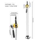 Chain Hoist 1 4 Ton 550lbs Capacity 5ft Lift Manual Lever Chain Hoist Resists 
