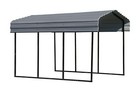 Arrow Carport  10 Ft  X 15 Ft  X 9 Ft  Charcoal