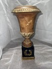 An Antique 19th-century Ceramic And Bronze Urn On A Decorative Base 13    Tall
