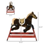 Plush Spring Horse Ride-on Toy Bouncing Rocker Neigh Sounds Kids Gifts Ages 5-12