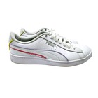 Puma Vikky V2 Sneakers Womens 9 White Excellent Multi Color Piping 374512-03