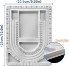  The Bead Board With Clear Cover grey Flocked 6 Recessed Compartments 3 U-shaped
