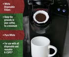300 Pack White Disposable K-cup Paper Coffee Filters For Keurig 1 0   2 0