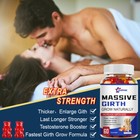 Male Enhancement Gummies Massive Girth Enlargement Support Testosterone 2-pack