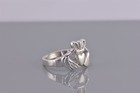 Sterling Silver Irish Friendship Claddagh Hand Heart Crown Band Ring 925 Sz  9