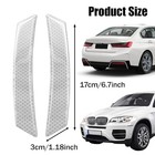 2pcs Reflective Trim Side Marker Stickers  Reflective Car Stickers  Side White