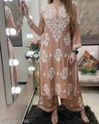 Indian Beautyful Emdrodery Hand Work In Rayon Kurti   Chikankari Kurti Set