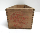 Vtg Bouton s Cherry Valley Wooden Cream Cheese Box  Nelson  Ny  Circa 1930s-50s