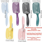 1pc Volumizing Detangling Hair Massage Comb Hollow Vent Brush Wig Hair Tool