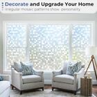 Rabbitgoo Privacy Window Film 3d Decorative Stained Glass Static Cling Mosaic