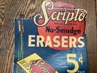 Vintage Scripto Eraser  Store Display  With 12 Boxes Of Erasers