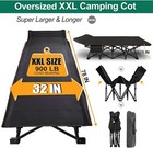Mophoto  Oversized   Standard Folding Camping Bed Padded Cot Mattress  Carry Bag