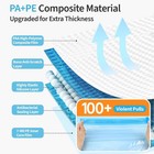 6 Large Jumbo Vacuum Storage Bags   oversized  Space-saving Vacuum-sealed Storage