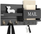 Mail Organizer For Wall Mount     Key Holder With Shelf Includes Letter Holder